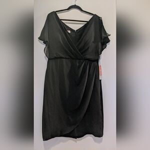 JJ's House NWT Little Black Dress Midi Length Wedding Season sz 16
